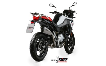 Mivv Delta Race RVS Slip-on Einddemper met E-keur BMW F 750 GS 2018 > 2024