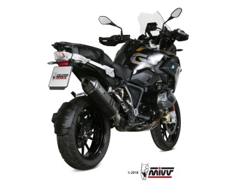 Mivv Speed Edge RVS Black Slip-on Einddemper met E-keur BMW R 1250 GS 2019 > 2023