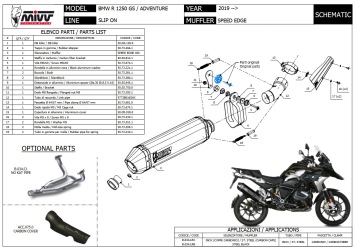 Mivv Speed Edge RVS Slip-on Einddemper met E-keur BMW R 1250 GS 2019 > 2023