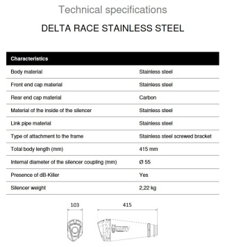 Mivv Delta Race RVS Slip-on Einddemper met E-keur BMW F 900 XR 2020 > 2025