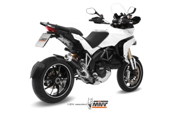 Mivv GP RVS Black Slip-on Einddemper met E-keur Ducati Multistrada 1200 2010 > 2014