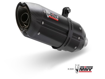 Mivv Suono RVS Black Slip-on Einddemper met E-keur Ducati Hypermotard 821 2013 > 2015