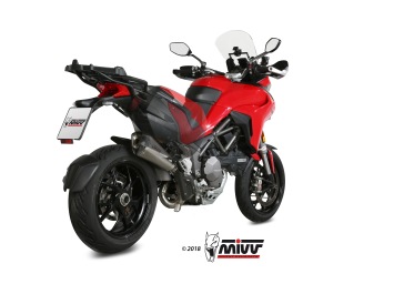 Mivv Delta Race RVS Slip-on Einddemper zonder E-keur Ducati Multistrada 1260 2018 > 2020