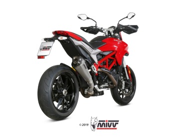Mivv Delta Race RVS Slip-on Einddemper met E-keur Ducati Hypermotard 939 2016 > 2018