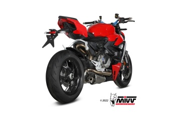 Mivv Delta Race RVS Einddemper met E-keur Ducati Streetfighter V2 2022 > 2024