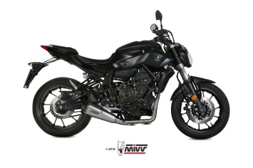 Mivv Delta Race RVS Compleet Uitlaatsysteem met E-keur Yamaha MT07 2014 > 2020