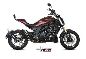 Mivv Double Gun Black Slip-on Einddemper met E-keur Benelli  502C 2019 > 2024
