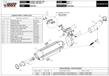 Mivv Suono RVS Black Slip-on Einddemper met E-keur Honda CBR 600 F 2011 > 2013