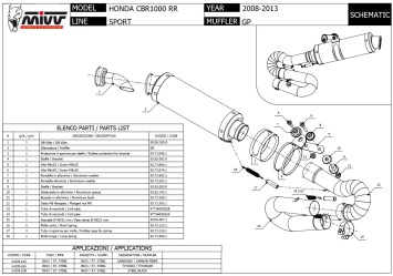 Mivv GP Carbon Slip-on Einddemper met E-keur Honda CBR 1000 RR 2008 > 2013