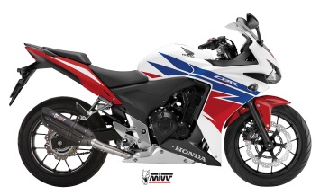 Mivv Suono RVS Black Slip-on Einddemper met E-keur Honda CBR 500 R 2013 > 2015