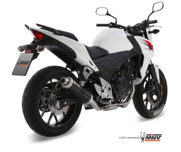 Mivv GP RVS Black Slip-on Einddemper met E-keur Honda CB 500 F 2013 > 2015