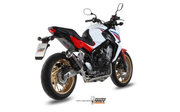 Mivv GP RVS Black Volledig Uitlaatsysteem met E-keur Honda CB 650 F 2014 > 2018