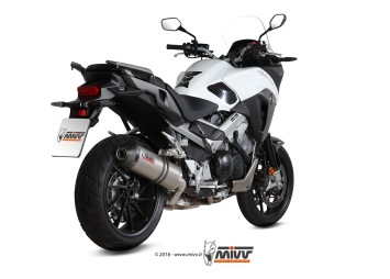 Mivv Oval Titanium Slip-on Einddemper met E-keur Honda Crossrunner 2015 > 2020