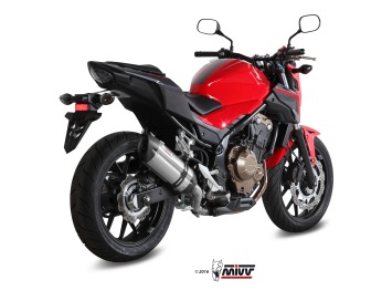 Mivv Suono RVS Slip-on Einddemper met E-keur Honda CB 500 F 2016 > 2018