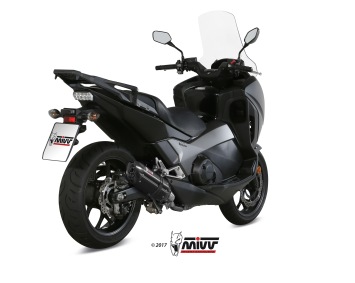 Mivv Suono RVS Black Slip-on Einddemper met E-keur Honda Integra 750 2016 > 2020
