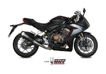 Mivv Delta Race RVS Black Compleet Uitlaatsysteem met E-keur CBR 650 R 2019 > 2023