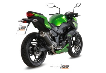 Mivv GP Carbon Slip-on Einddemper met E-keur Kawasaki Z 300 2015 > 2016