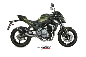 Mivv GP Pro Carbon Compleet Uitlaatsysteem High Mount met E-keur Kawasaki Z650 2017 > 2022