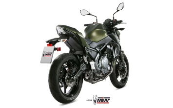 Mivv Delta Race RVS Black Compleet Uitlaatsysteem met E-keur Kawasaki Z650 2017 > 2022
