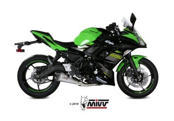 Mivv Delta Race RVS Compleet Uitlaatsysteem met E-keur Kawasaki Ninja 650 2017 > 2023