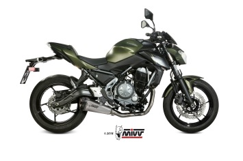 Mivv Delta Race RVS Compleet Uitlaatsysteem met E-keur Kawasaki Z650 2017 > 2023