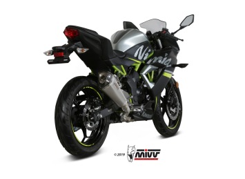 Mivv Delta Race RVS Einddemper met E-keur Kawasaki Ninja 125 2019 > 2024