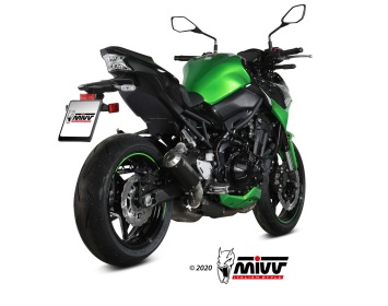 Mivv MK3 RVS Black Einddemper met E-keur Kawasaki Z900 2020 > 2024
