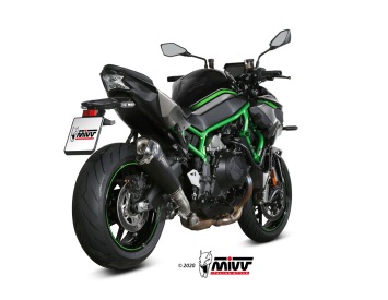 Mivv Delta Race RVS Black Slip-on Einddemper met E-keur Kawasaki Z H2 / SE 2020 > 2024