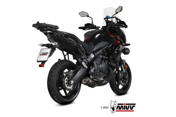 Mivv Oval Carbon Volledig Uitlaatsysteem met E-keur Kawasaki Versys 650 2021 - 2022