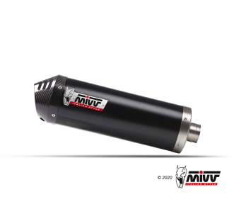 Mivv Oval RVS Black Volledig Uitlaatsysteem met E-keur Kawasaki Versys 650 2021 - 2022