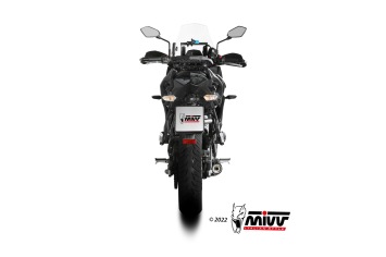 Mivv Oval RVS Black Volledig Uitlaatsysteem met E-keur Kawasaki Versys 650 2021 - 2022