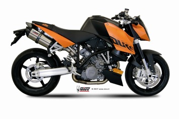 Mivv Suono RVS Dubbele Slip-on Einddemper (L+R) met E-keur KTM 990 Superduke 2005 > 2011