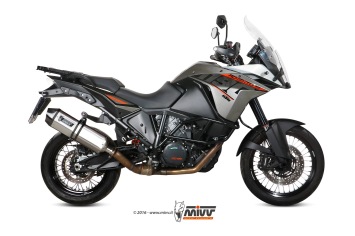 Mivv Speed Edge RVS Slip-on Einddemper met E-keur KTM 1190 Adventure 2013 > 2016