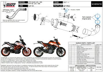 Mivv GP Pro Carbon Slip-on Einddemper met E-keur RC 125 2017 > 2020