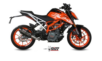 Mivv Suono RVS Black Slip-on Einddemper met E-keur KTM 390 DUKE 2017 > 2020