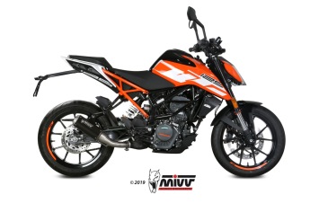 Mivv MK3 RVS Black Einddemper zonder E-keur KTM 125 Duke 2017 > 2020