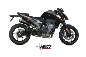 Mivv Delta Race RVS Black Slip-on Einddemper met E-keur KTM 790 DUKE 2018 > 2020