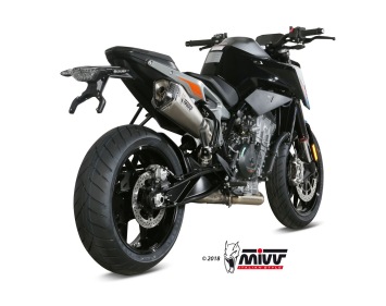 Mivv Delta Race RVS Slip-on Einddemper met E-keur KTM 790 DUKE 2018 > 2020