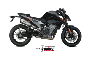 Mivv Delta Race RVS Slip-on Einddemper met E-keur KTM 790 DUKE 2018 > 2020