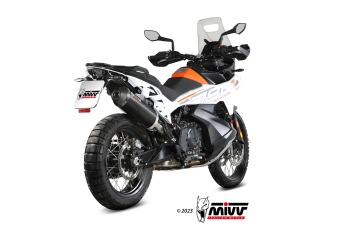 Mivv Oval Carbon met carbon Endcap Einddemper met E-keur KTM 790 Adventure / R 2021 - 2024
