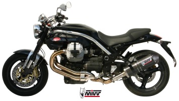 Mivv Oval Carbon Slip-on Einddemper met E-keur Moto Guzzi Griso 1100 2006 > 2011