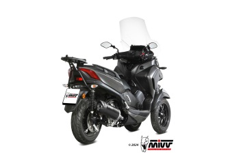 Mivv Mover Slip-on Einddemper met E-keur Yamaha Tricity 300 2021 - 2024