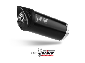Mivv Mover Slip-on Einddemper met E-keur Yamaha Tricity 300 2021 - 2024