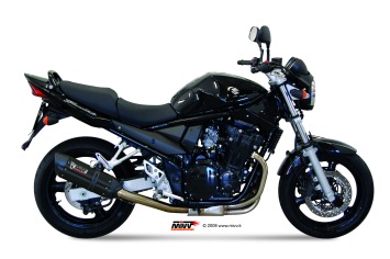 Mivv Suono RVS Black Slip-on Einddemper met E-keur Suzuki GSF 650 Bandit 2005 > 2006