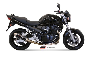 Mivv GP RVS Black Slip-on Einddemper met E-keur Suzuki GSF 650 Bandit 2005 > 2006