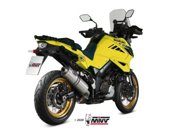 Mivv Oval RVS Slip-on Einddemper met E-keur Suzuki DL V-Strom 1050 / XT 2020 - 2024