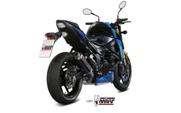 Mivv GP RVS Black Slip-on Einddemper met E-keur Suzuki GSX-S 750 2017 > 2020