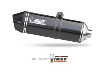 Mivv Speed Edge RVS Black Einddemper met E-keur Suzuki DL 1050 V-Strom / XT 2020 > 2024