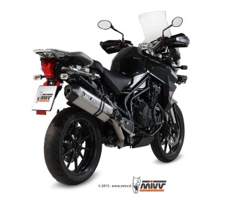 Mivv Speed Edge RVS Slip-on Einddemper met E-keur Triumph Tiger Explorer 1200 2012 > 2015