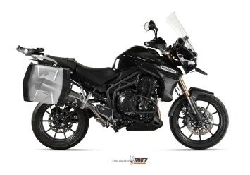 Mivv Speed Edge RVS Slip-on Einddemper met E-keur Triumph Tiger Explorer 1200 2012 > 2015